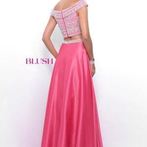 Prom dress- 2 piece, skirt length below the knee